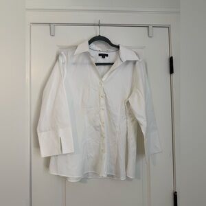 Lands’ End White Dress Shirt
